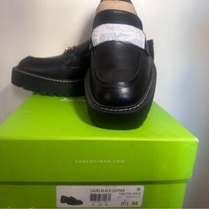 Sam Edelman black leather loafers